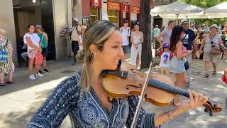 Nuvole Bianche  Ludovico Einaudi  Violin Cover  Street Artist [upl. by Eiralav]