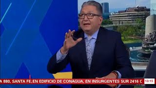 Mexican TV news broadcast interrupted by earthquake [upl. by Isyad]