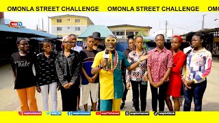 Female mini bucketball challenge  Omonla street challenge [upl. by Emirac]