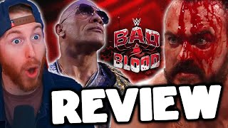 WWE BAD BLOOD 2024 REVIEW  GREATEST HELL IN A CELL MATCH EVER THE ROCK RETURNS [upl. by Ycnan]