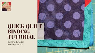 How to add a binding to your quilt no hand sewing required [upl. by Zosi]