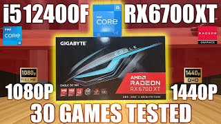 RX 6700 XT  i5 12400F  30 ingame tool benchmarks  1080p vs 1440p [upl. by Dweck250]