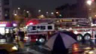 FDNY Ladder 4 Responding New York [upl. by Newg]