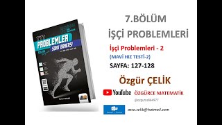 Hız ve Renk TYT Problemİşçi Problemleri 2 Mavi Hız Testi 2 sayfa 127128 [upl. by Wilscam]