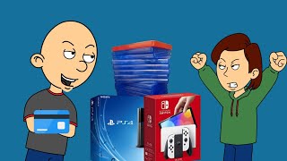 Classic Caillou Steals His Dads Credit CardGrounded [upl. by Dehlia585]