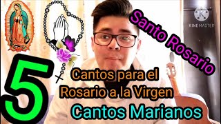 5 Cantos Marianos para rezar el rosario  ROSARIO A MARÍA Canciones Católicas para el Santo Rosario [upl. by Ryun]