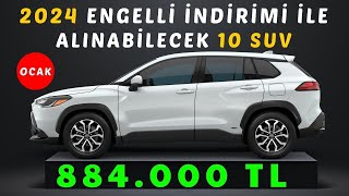 Engelli İndirimi Ötv Muafiyeti ile Alınabilecek 10 Suv [upl. by Gypsie]