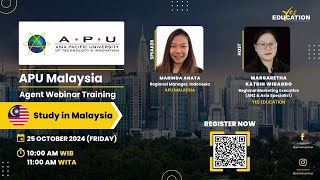 APU Malaysia  Yes Education Agent Webinar Training [upl. by Nnazil957]