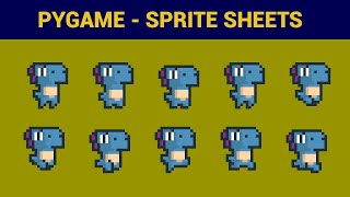 PyGame Beginner Tutorial in Python  Loading Spritesheets [upl. by Arrac683]