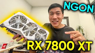 Món hời mới thay thế RTX 4070  ASRock RX 7800 XT Steel Legend [upl. by Jaquelyn933]