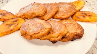 How to make banana fritters Jamaican style [upl. by Truman]