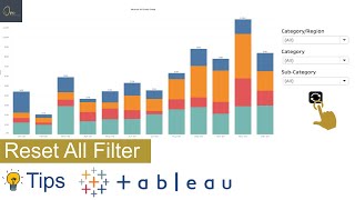 Reset All Filters  Tableau Tips [upl. by Atinra]