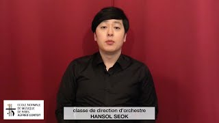 DIRECTION DORCHESTRE  ORCHESTRAL CONDUCTING  HANSOL SEOK chef dorchestre [upl. by Dorweiler]