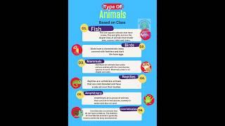 Types of animals based on class Classification of animals classification biology [upl. by Domph105]