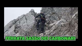 FERRATA SASSO DEI CARBONARI GRIGNA [upl. by Hteb]