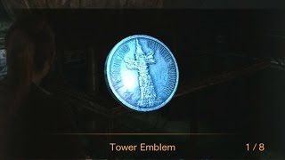 Resident Evil Revelations 2 Episode 1  All Tower Emblem Locations [upl. by Ralaigh]