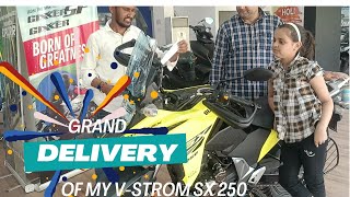 Grand Delivery Of My Suzuki VStrom 250 SX viral viralvideos motovlog cricket shortsviral [upl. by Ribaj]