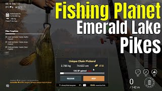 Fishing Planet  Pike trophies Emerald lake [upl. by Assilav784]