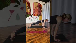 Chaturanga 101 yogabasics [upl. by Eikcor85]