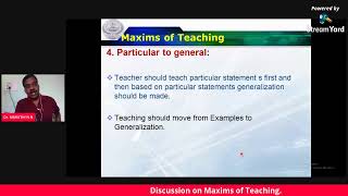 Maxims of Teaching [upl. by Nanyt]