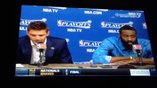 Chandler Parsons gay moment harden caught on lol [upl. by Branen]