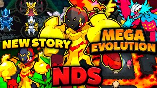 Pokemon NDS Rom Hack 2024 With Mega Evolution New Story Gen 19 amp Much More [upl. by Icaj]