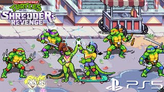 TMNT Shredders Revenge  Radical Reptiles  Mondo Gecko and Mona Lisa  PS5 Gameplay BennyBros🎮 [upl. by Eerat763]