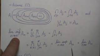 Limit Supremum and Limit Infimum of Sets part 2 of 2 [upl. by Rma]