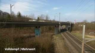 SBB Bahnverkehr im Dreieck Hendschiken Othmarsingen Lenzburg Volldampf  Mehrwert [upl. by Leuqim870]