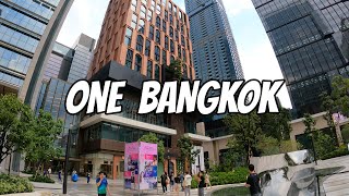 4K Exploring One Bangkok  New Luxury Shopping Malls  Walking Tour [upl. by Pages]