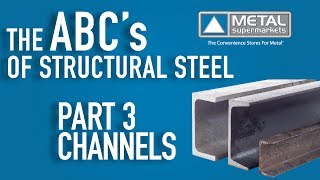 ABCs of Structural Steel  Part 3 Channels  Metal Supermarkets [upl. by Surovy336]