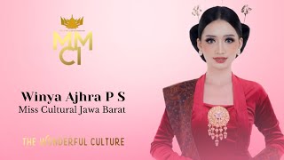 VIDEO PROFIL  WINYA AJHRA P S Miss Cultural Jawa Barat 2024 TheWonderfulCulture [upl. by Nerw761]