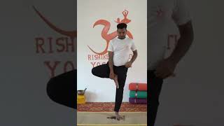 Tree pose  Learn yoga with Rishikesh Nath Yogshala [upl. by Medardas]