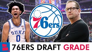 Philadelphia 76ers Draft Grades Jared McCain Selected By 76ers In Round 1 Of 2024 NBA Draft [upl. by Felt]