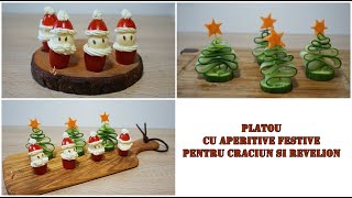 Platou cu aperitive festive de Craciun [upl. by Tessie]