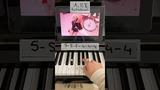 APT  ROSÉ amp Bruno Mars piano tutorial easy piano pianotutorial shorts atp rosé brunomars [upl. by Orferd]