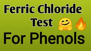 Ferric chloride Test for Phenols l 11 th and 12 th chemistry l phenolstestshorts [upl. by Drucilla]