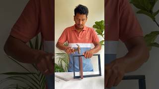 DIY Wooden Wall Decor Frame✨ diydecor youtubeshorts youtubepartner shorts diy diybyjeet [upl. by Enitsyrhc]