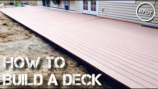 HOW TO BUILD A DECK  START TO FINISH Part 2 of 2 [upl. by Copland]