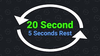 20 Second Interval Timer with 5 Seconds Rest [upl. by Sheffield]