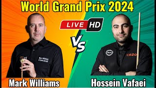 Mark Williams vs Hossein Vafaei World Grand Prix 2024 Round 2 Live Match HD [upl. by Ocicnarf]