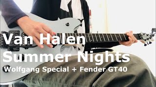 Van Halen  Summer Nights Guitar Cover [upl. by Anavlys]