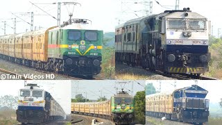 High Speed TRAINS in India  Best ELECTRIC amp DIESEL Train Video  Train Videos Indian Railways [upl. by Dulsea828]