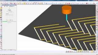 ALPHACAM ECO Common Line Cutting [upl. by Annahahs]