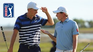 Every shot from dramatic playoff Spieth vs Fitzpatrick at RBC Heritage [upl. by Diba]