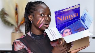 Dark Skin Woman Tries New Nimya By NikkieTutorials Products  OHEMAA [upl. by Anaytat513]