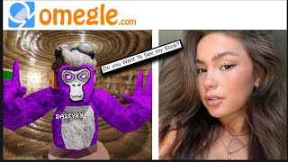 Trolling In Omegle Gorilla Tag [upl. by Kcirnek31]