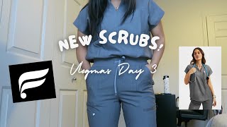 TRYING FABLETICS SCRUBS FOR THE FIRST TIME  Vlogmas Day 3 [upl. by Nnoryt919]