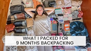 PACKING LIST FOR BACKPACKING 9 MONTHS IN SOUTH AMERICA Everything I Packed For 9 Months Backpacking [upl. by Marillin]