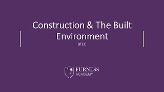 Furness Academy  Year 9 Options – Construction [upl. by Sadoc]